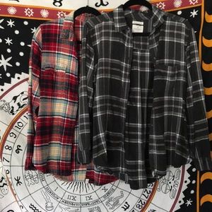 American Eagle Flannel Bundle (red/grey) (2)